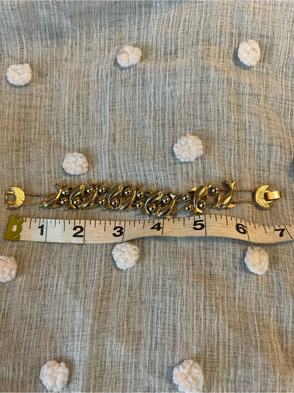 Gold Tone Dolphin Bracelet